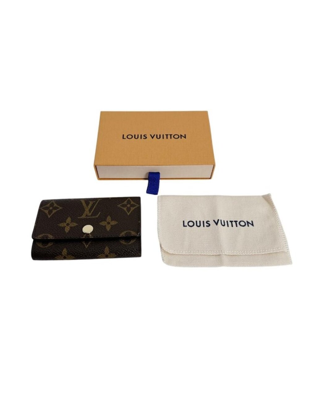 Louis Vuitton Monogram Key Case Multicles 6 Brown Key Holder